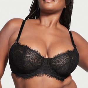 Victoria's Secret Black Lace Push-Up without Padding Bra